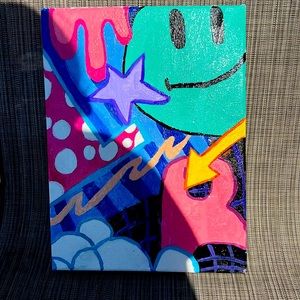 Graffiti blast painting